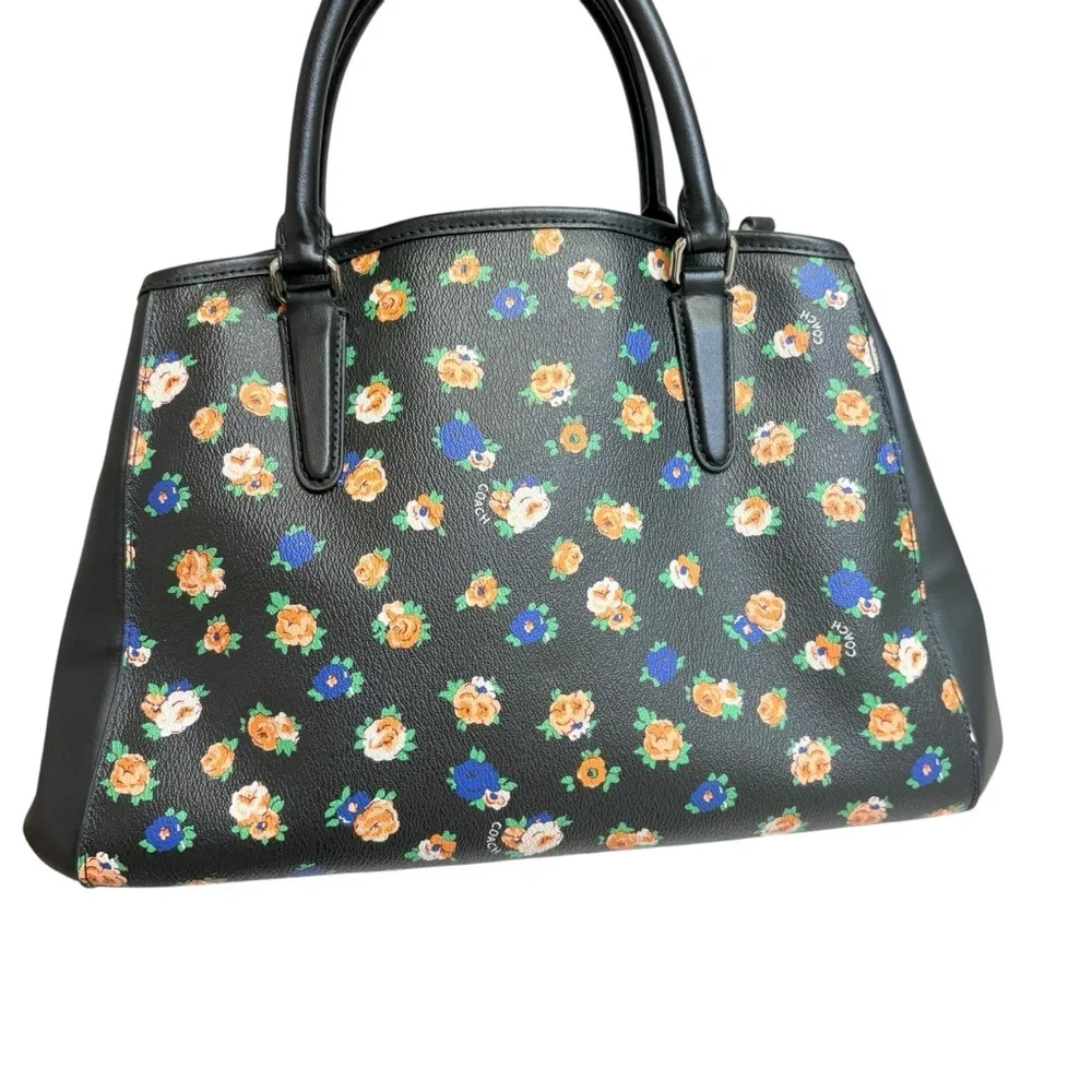COACH F 57629 FLORAL MULTI CILOR TOTE HANDBAG SHOULDER bag